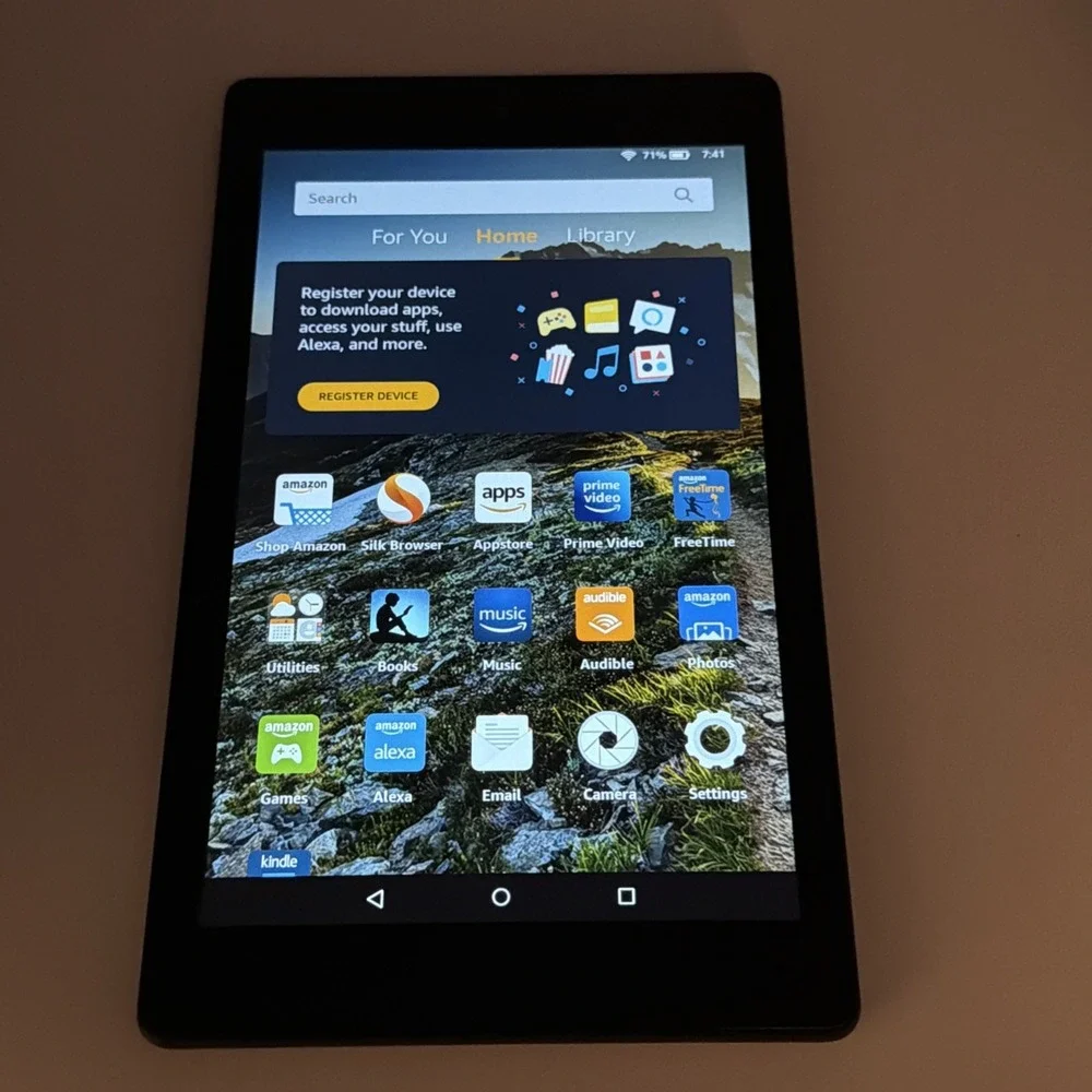 Kindle Fire HD 8 6th Generation 12GB PR53DC Tablet Black - Tested And Working